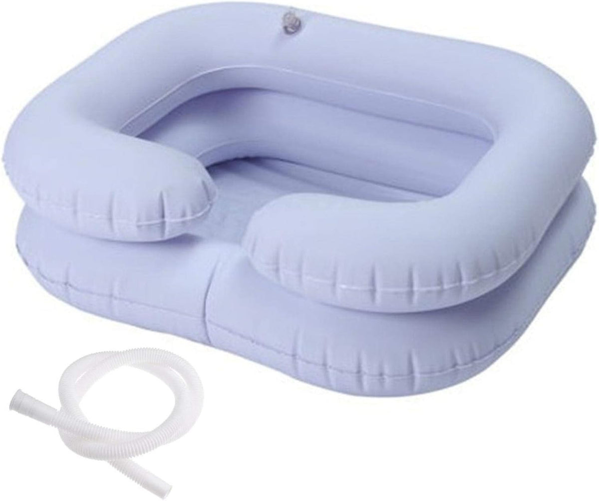 Inflatable Hair Wash Basin for Bedside and Home Use - Portable Shampoo Sink