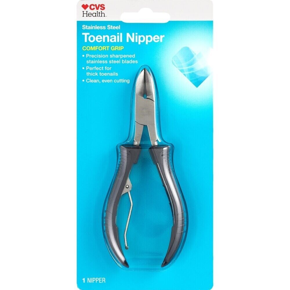 Heavy-Duty Toenail Nipper for Thick Nails - Stainless Steel, Comfort Grip