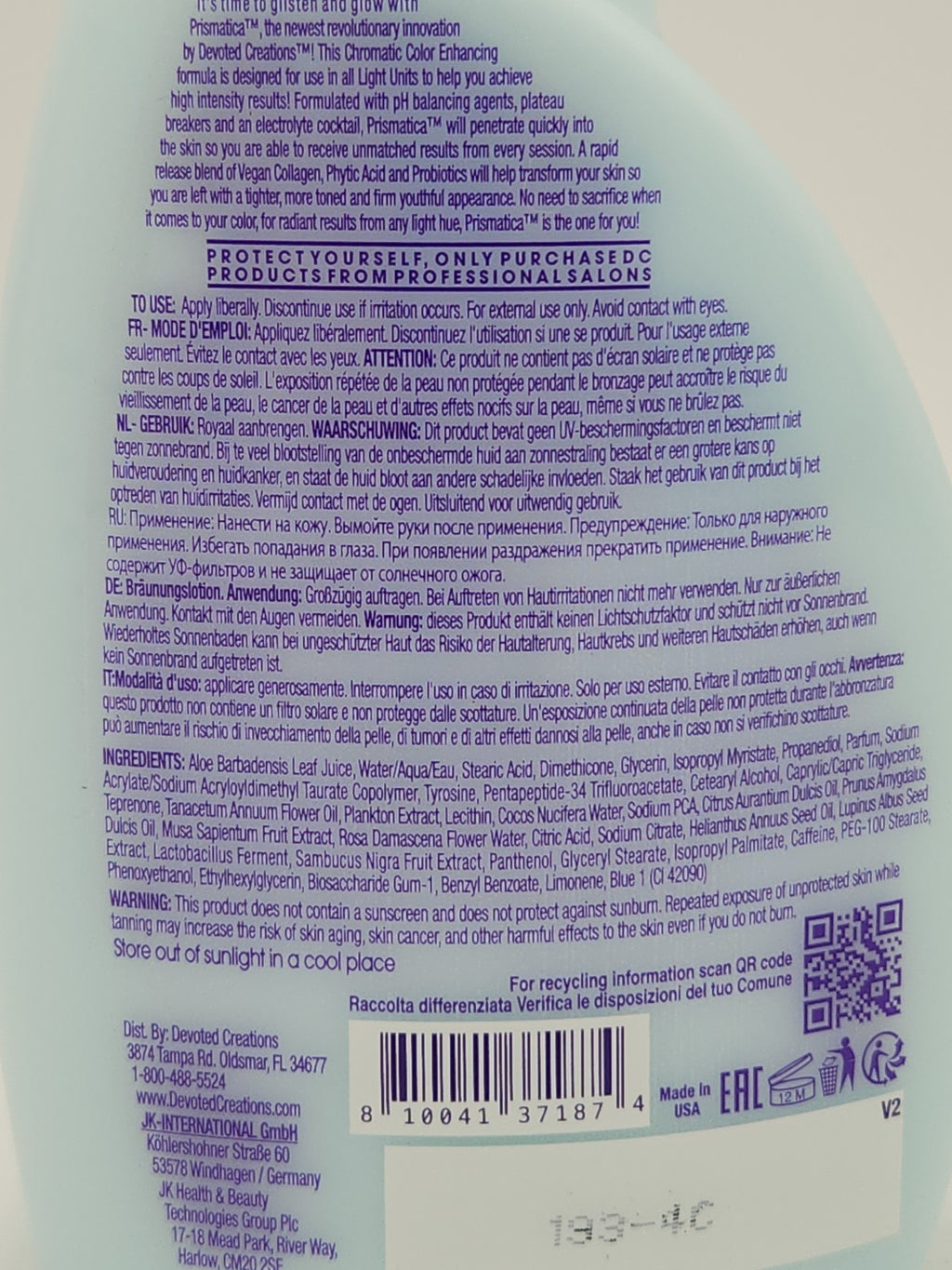 Dark Tanning Lotion Intensifier & Optimizer - 13.5oz Tanning Oil for Darker Skin