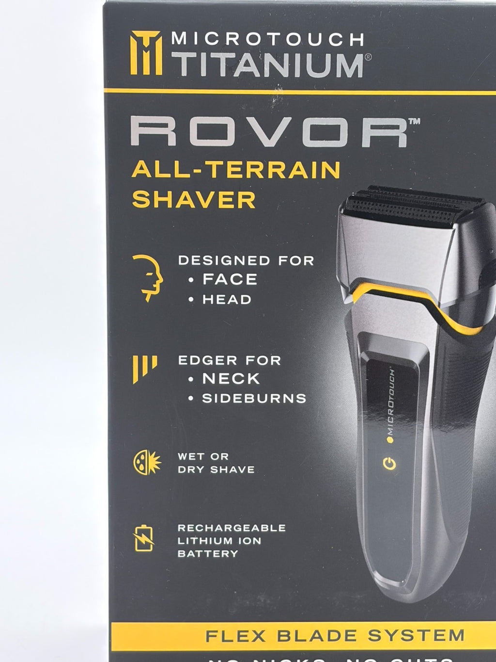 Wet & Dry Electric Shaver with Titanium Coating - Rechargeable Cordless All-Terrain Razor