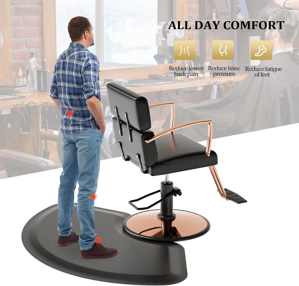 Salon Anti-Fatigue Floor Mat for Hair Stylist Comfort, 4.5 Feet
