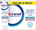 Crest Pro-Health Gum Detoxify Plus Toothpaste Pack of 3 - Deep Clean & Sensitive Care