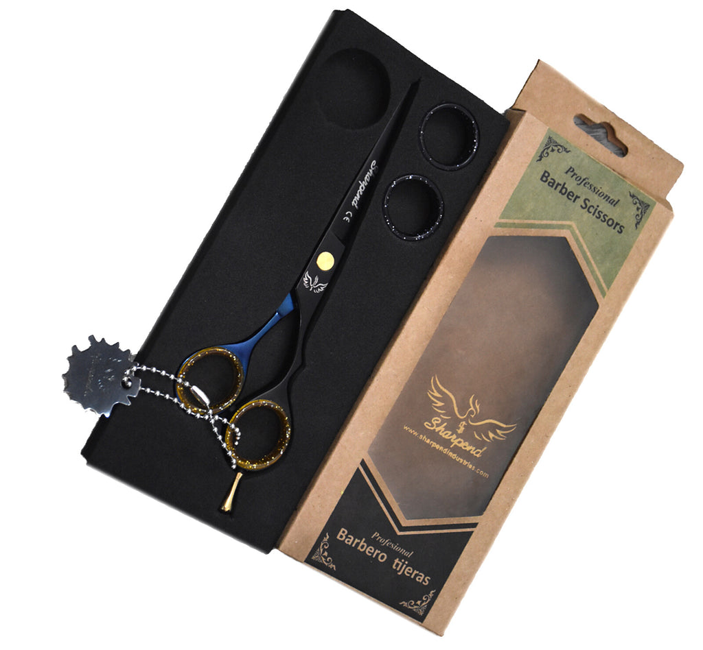 Professional Hairdressing Scissors Set for Salon Hair Cutting - 6 Inch Razor Edge Shears