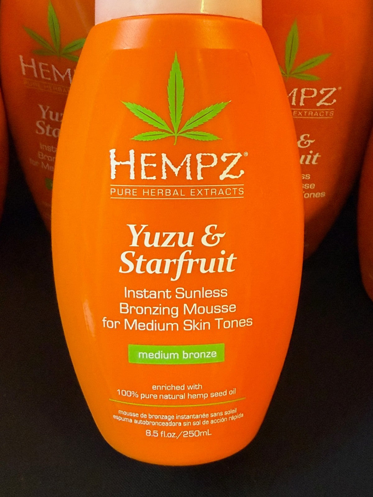 Hempz Yuzu & Starfruit Sunless Bronzing Mousse Medium Skintone - 6 Pack