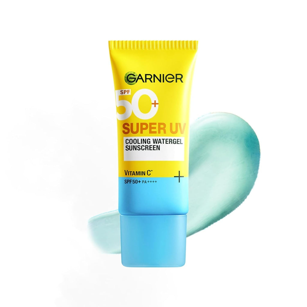 Garnier SPF 50 PA++++ Cooling Watergel Sunscreen with Vitamin C 60ml - Brightening & All-Day Freshness