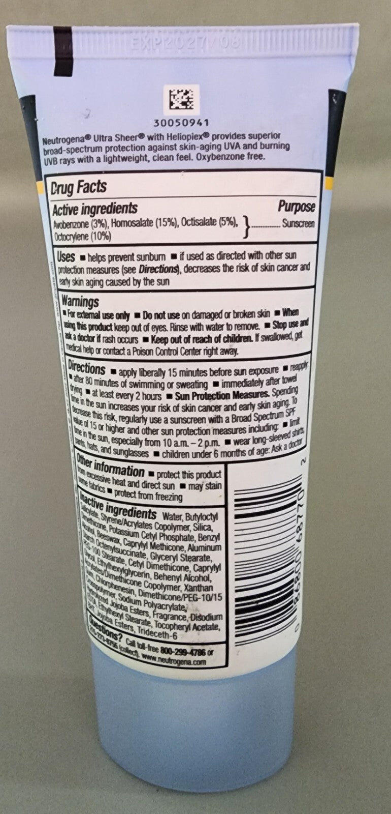 SPF 70 Sunscreen Lotion - Water Resistant, Dry Touch, Oxybenzone Free, 3oz