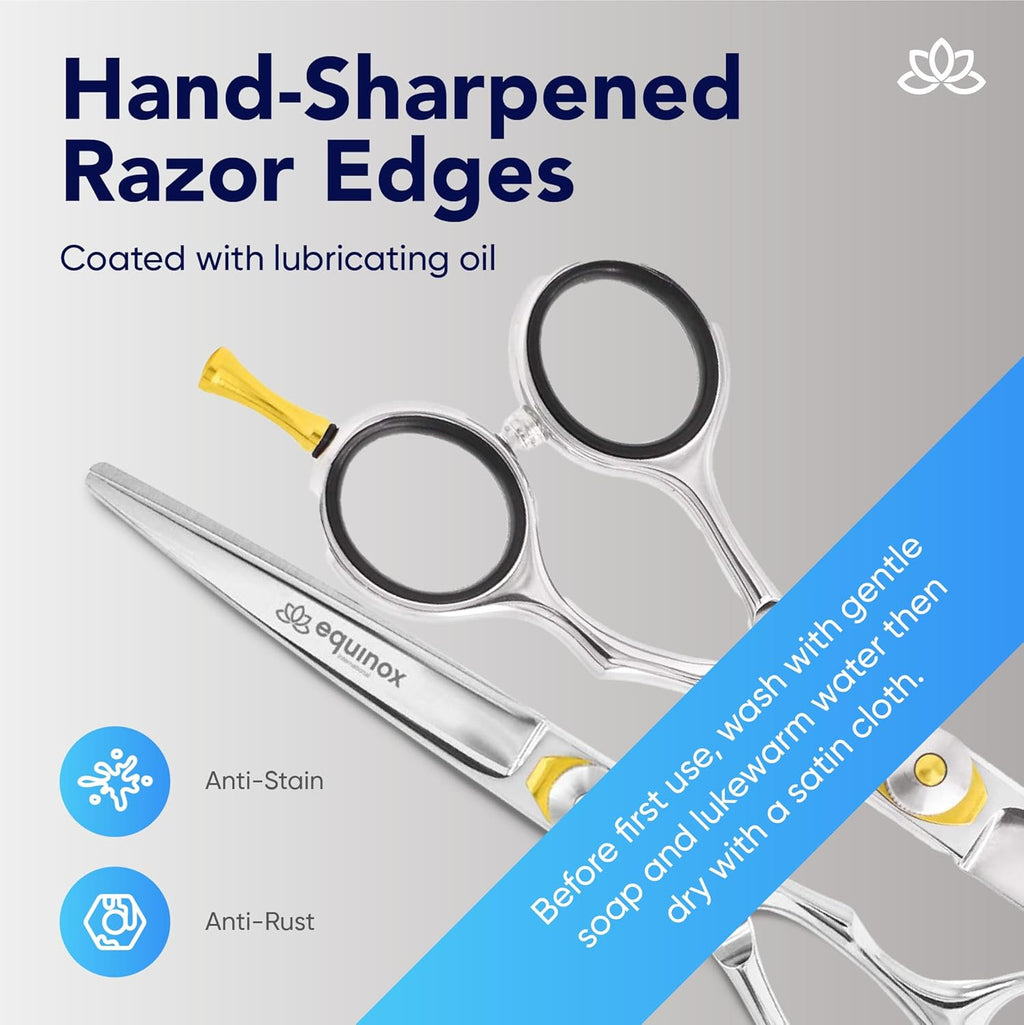 Professional Hair Cutting Scissors 6.5 Inch Japanese Steel Ergonomic Shears