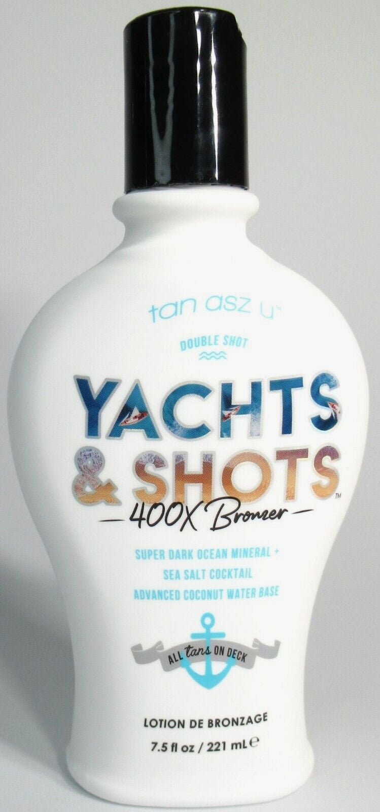 Dark Bronzers Tanning Lotion 7.5 oz Double Shot 400X Bronzer for Sunless Tanning