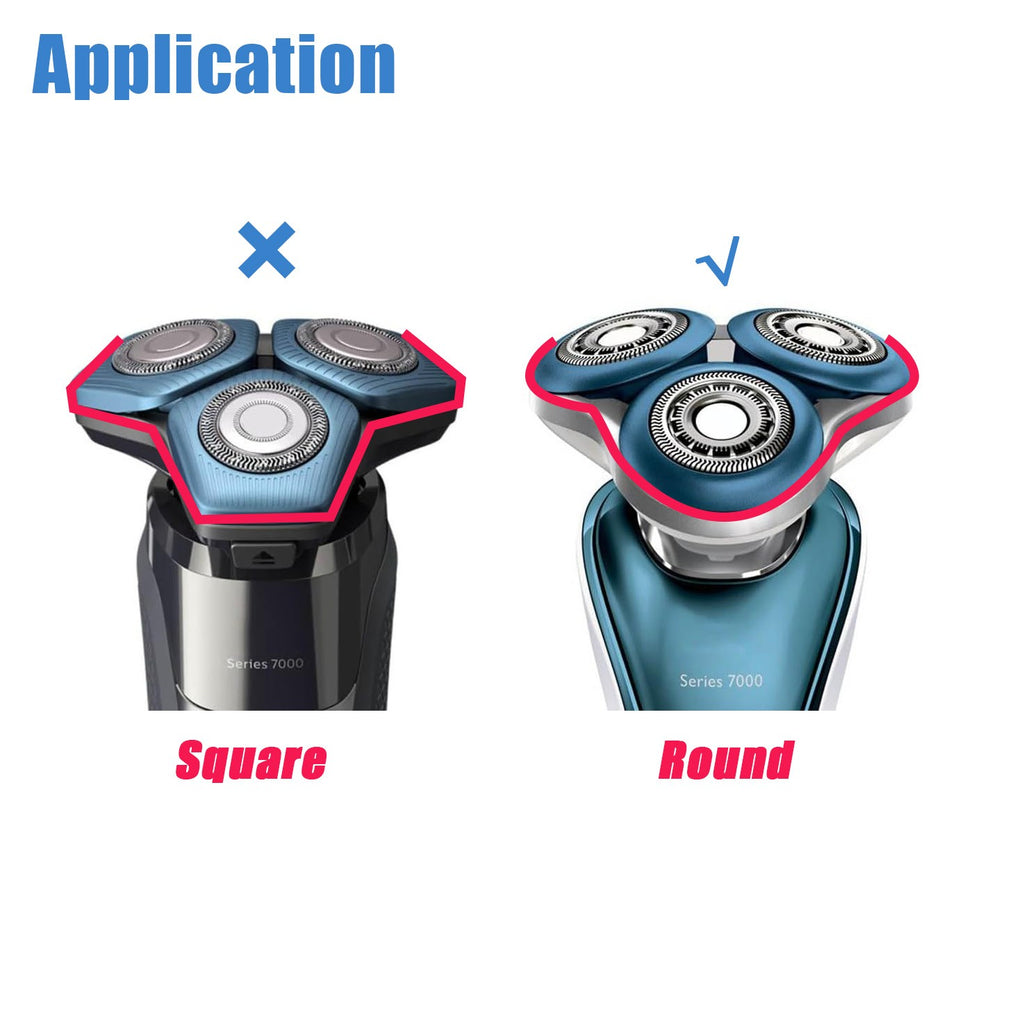 Shaver Head Replacement Compatible with Norelco 7000 Series Razor Blades