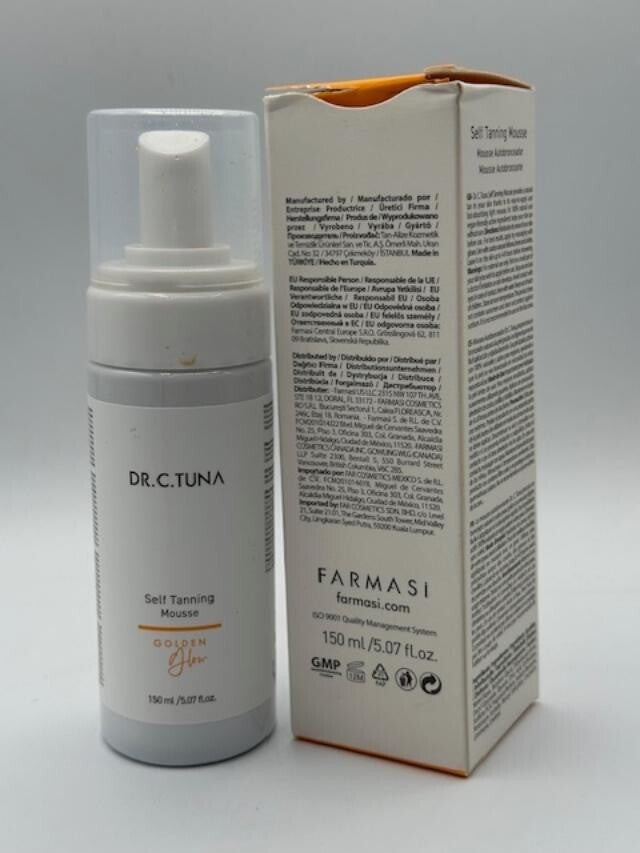 Self Tanning Mousse with Coconut Scent - Natural Golden Glow, Vegan, 5.07 fl oz