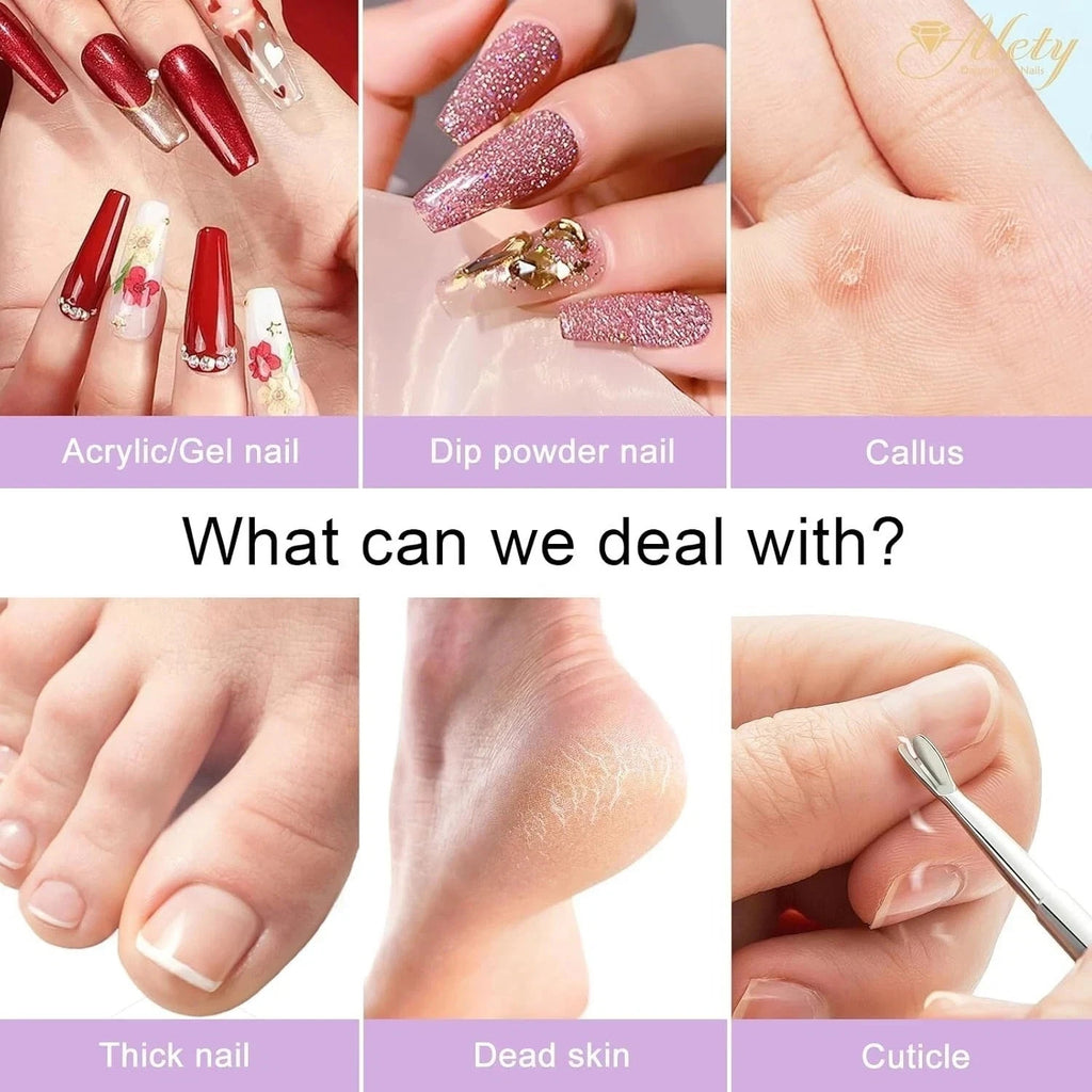 Electric Nail Drill Kit for Acrylic Gel Nails Manicure Pedicure