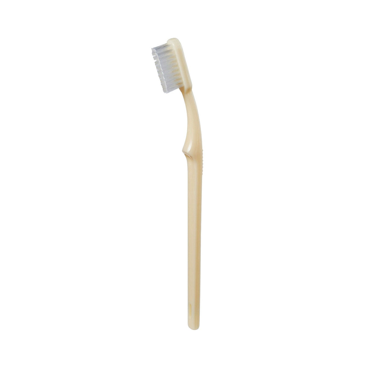Adult Ivory Medium Toothbrush with Ergonomic Curved Handle - 144 Pack