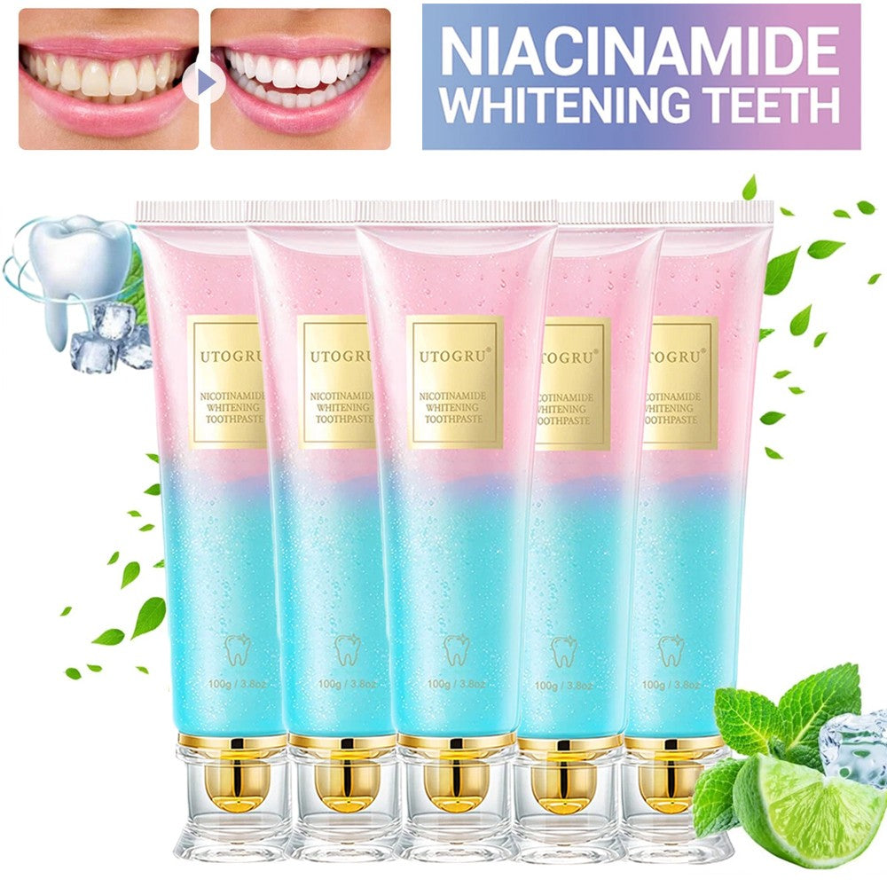 Niacinamide Whitening Toothpaste 100g - Gentle Remove Stains & Fresh Mint