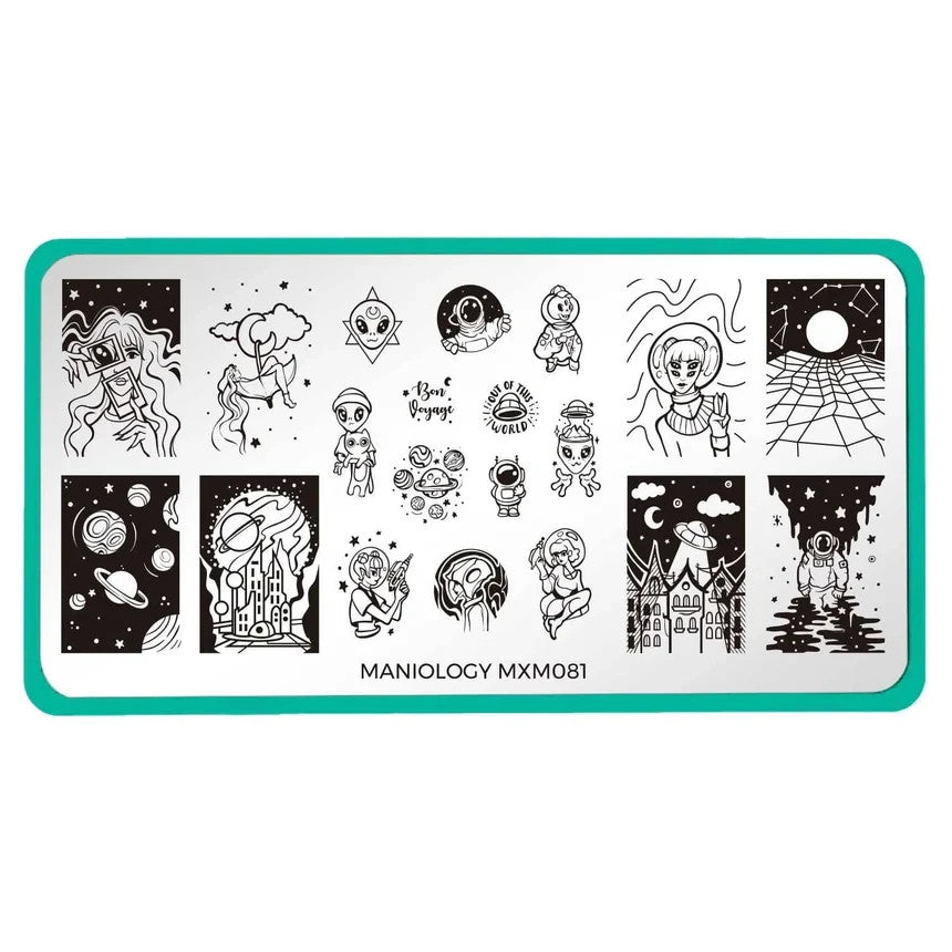 Maniology Nail Stamping Plate Set MXM081 & MXM082 - Nail Art Tools