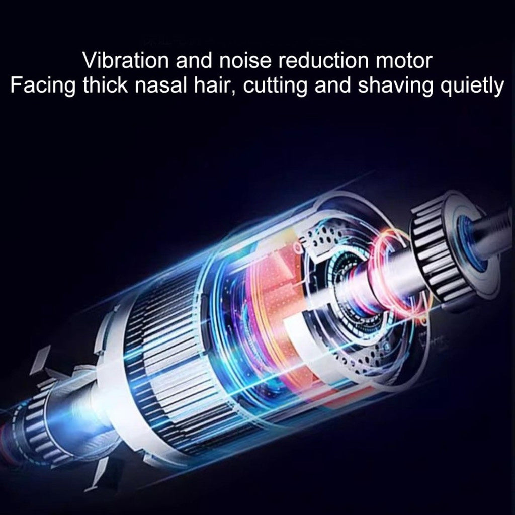 USB Rechargeable Ear & Nose Hair Trimmer with LED Screen for Men Women
