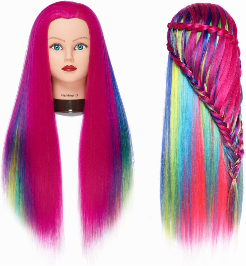 26-28 Inch Mannequin Head for Hair Styling Training Cosmetology Practice