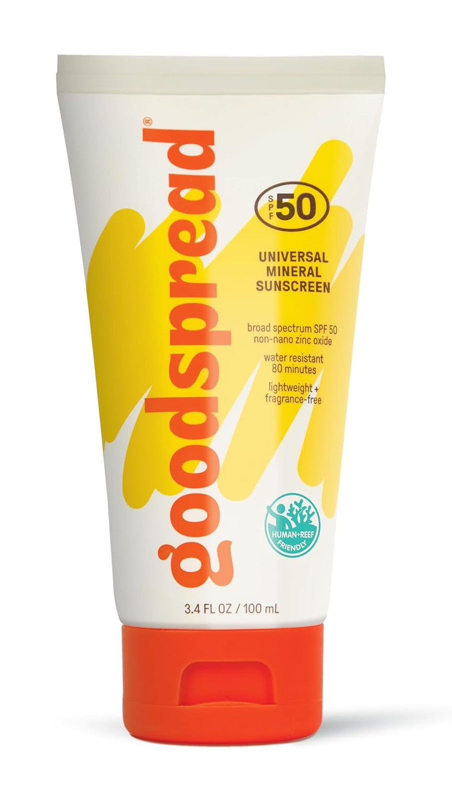 Mineral Sunscreen SPF 50 No White Cast Reef Safe Non-Nano Zinc Waterproof