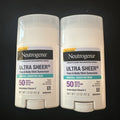 Neutrogena Ultra Sheer Sunscreen SPF 50 Stick for Sensitive Skin 1.5 oz