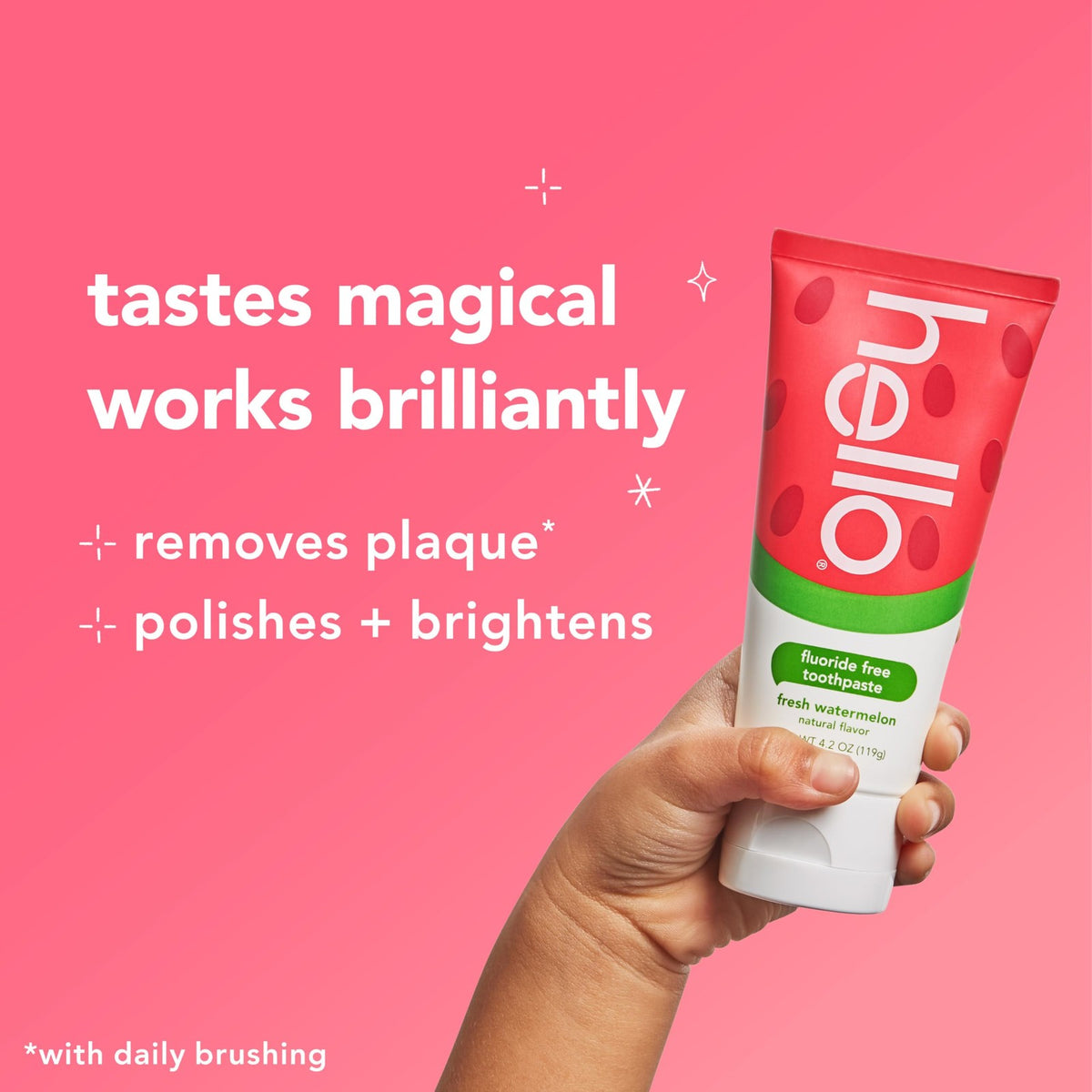 Kids Fluoride Free Watermelon Toothpaste 4.2 oz Pack of 3 - Gentle & Brightening