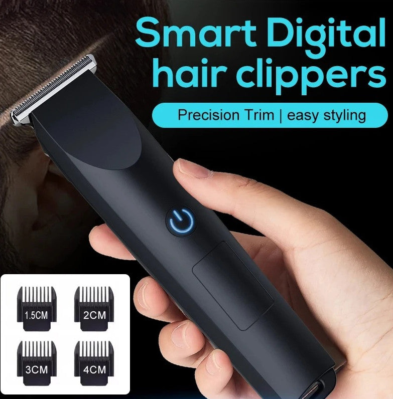 Rechargeable Men's Electric Beard Trimmer with Adjustable Cutter Head USB Charging