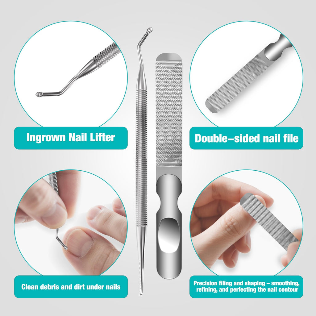 Heavy Duty Toenail Clippers for Seniors & Thick Nails - Large Toe Nail Clippers