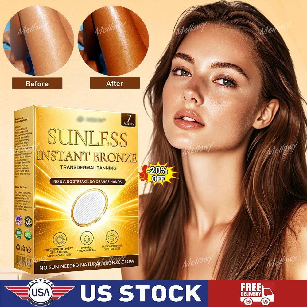Natural Sunless Tanning Patches - Gradual Glow & Skin Brightening