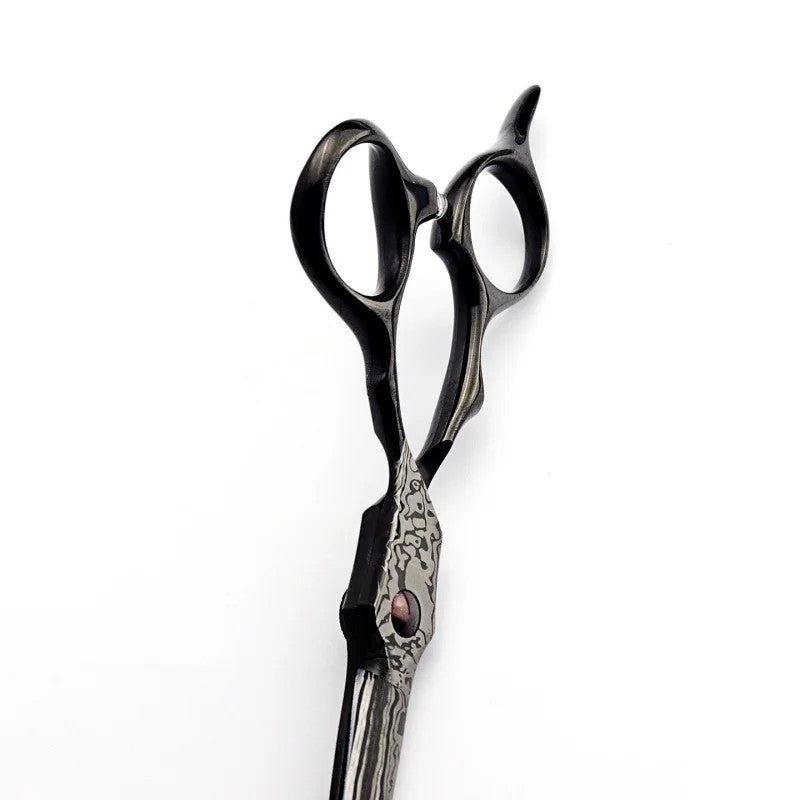 6 Inch VG10 Steel Barber Scissors Haircut & Thinning Shears - Handmade