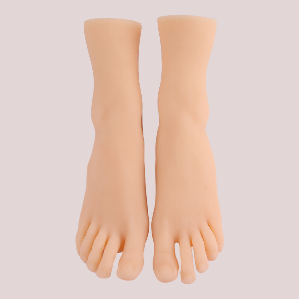 Realistic Silicone Feet Model Female Ballet Feet Mannequin Display Set
