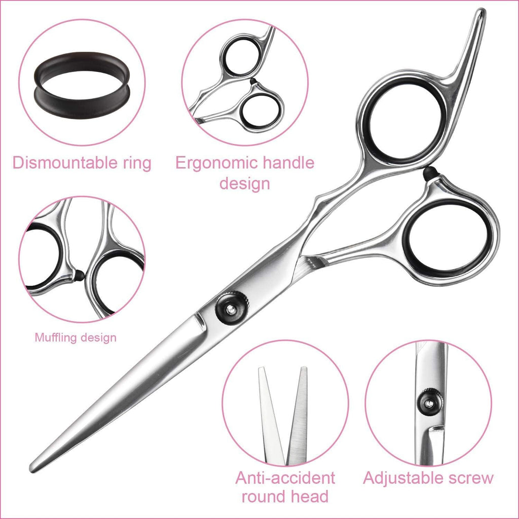 Professional Hair Cutting Scissors Thinning Shears Set - Sharp Stainless Steel Barber Kit