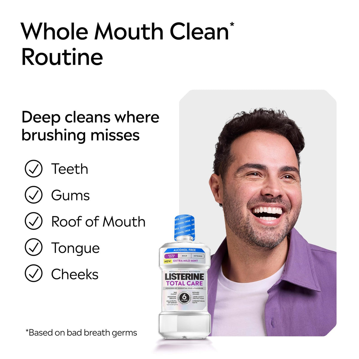 Anticavity Mouthwash with Fluoride - Alcohol-Free, 33.8 Fl Oz