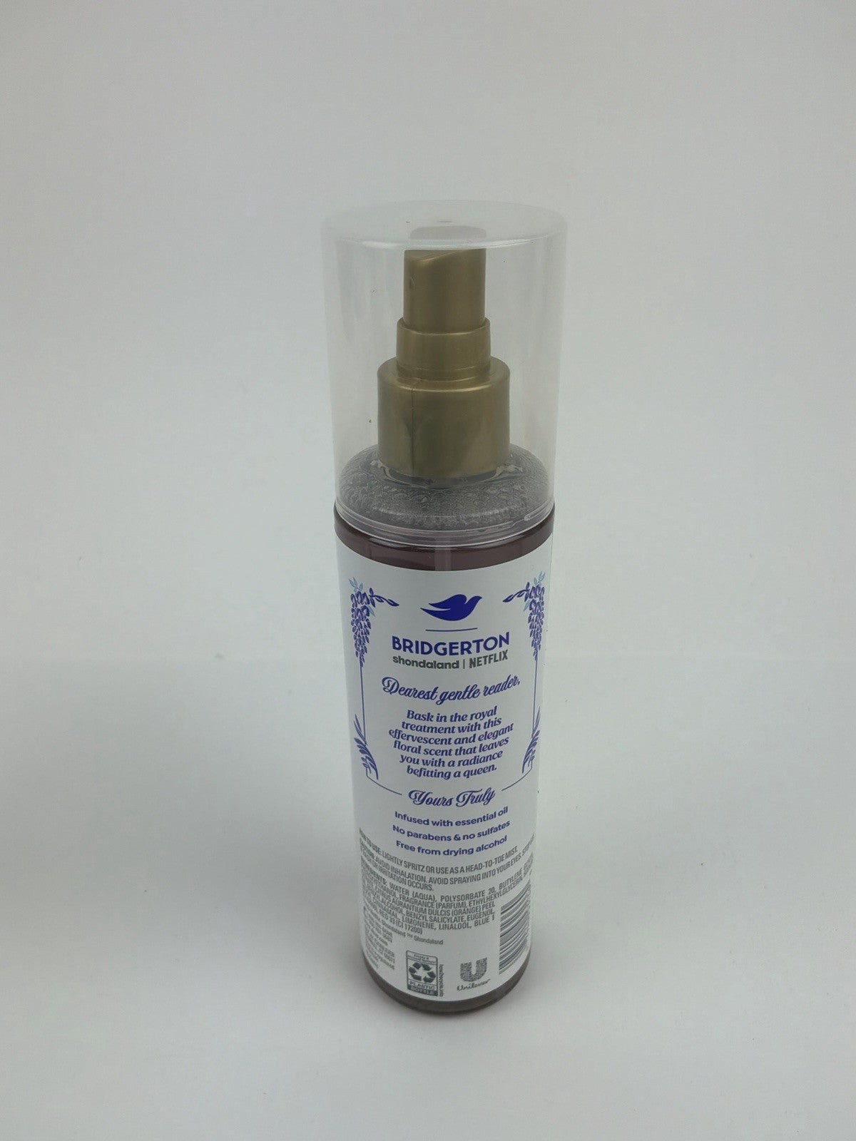 Dove Limited Edition Bridgerton Whispering Wisteria Body Mist 8oz - 3 Pack