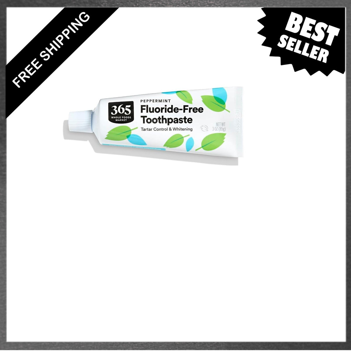 Fluoride-Free Travel Toothpaste 3oz - Natural Oral Hygiene for Sensitive Teeth