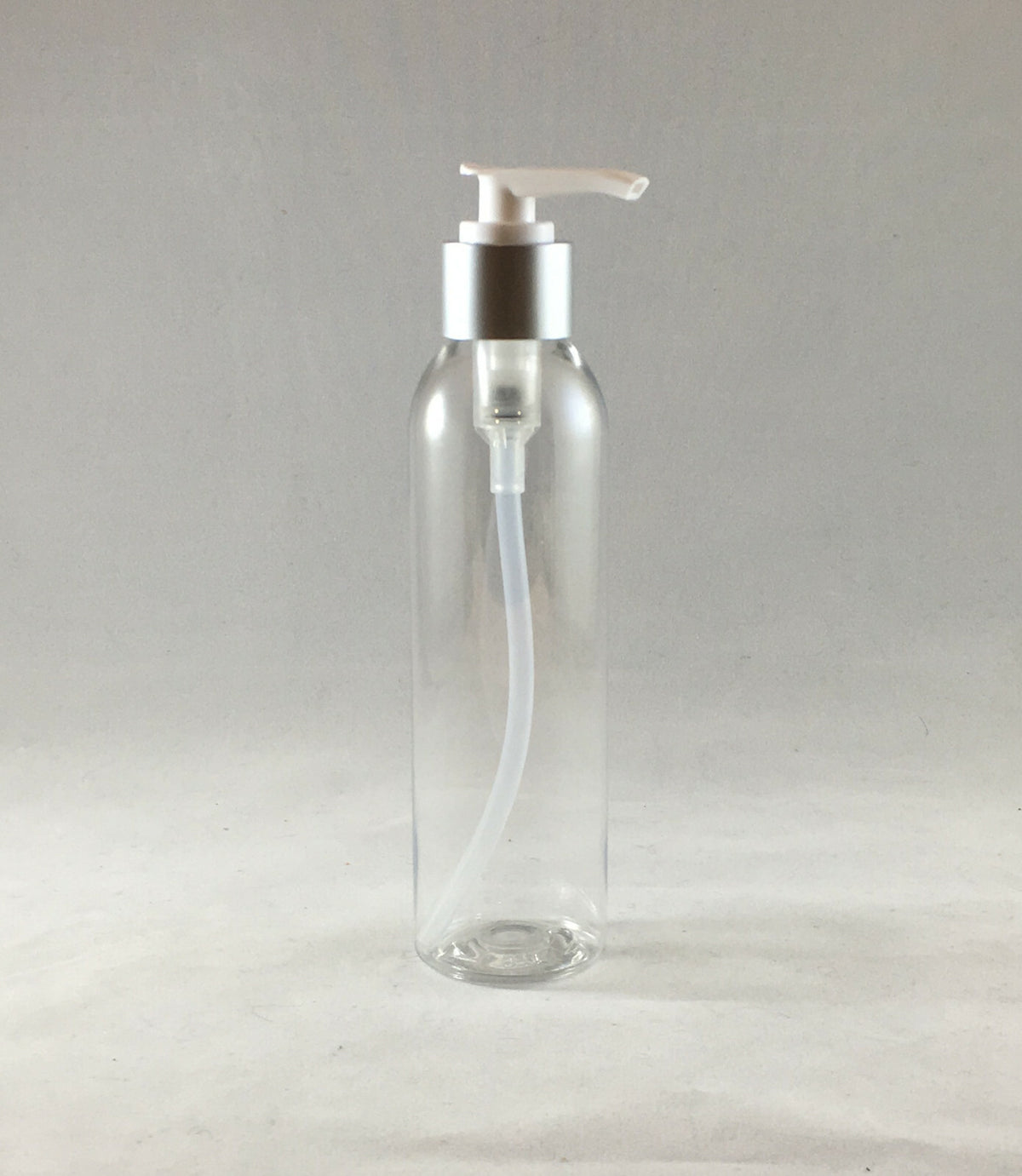 Clear 6oz PET Cosmetic Bottles with Pump, Sprayer, or Cap - Multiple Quantities