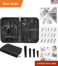 26-Piece Stainless Steel Nail Clipper & Manicure Pedicure Kit for Personal Care