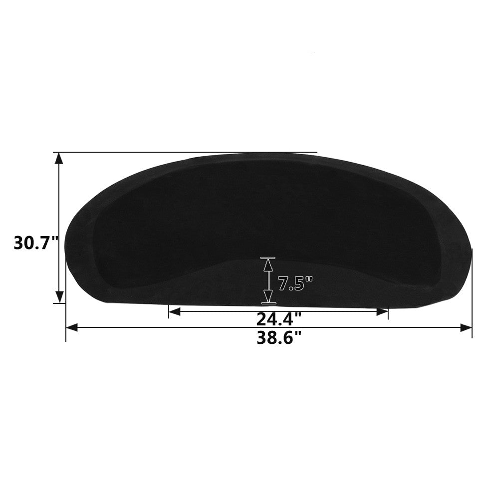 Anti-Fatigue Salon Mat for Barber & Salon Chairs 3x2 ft - Black