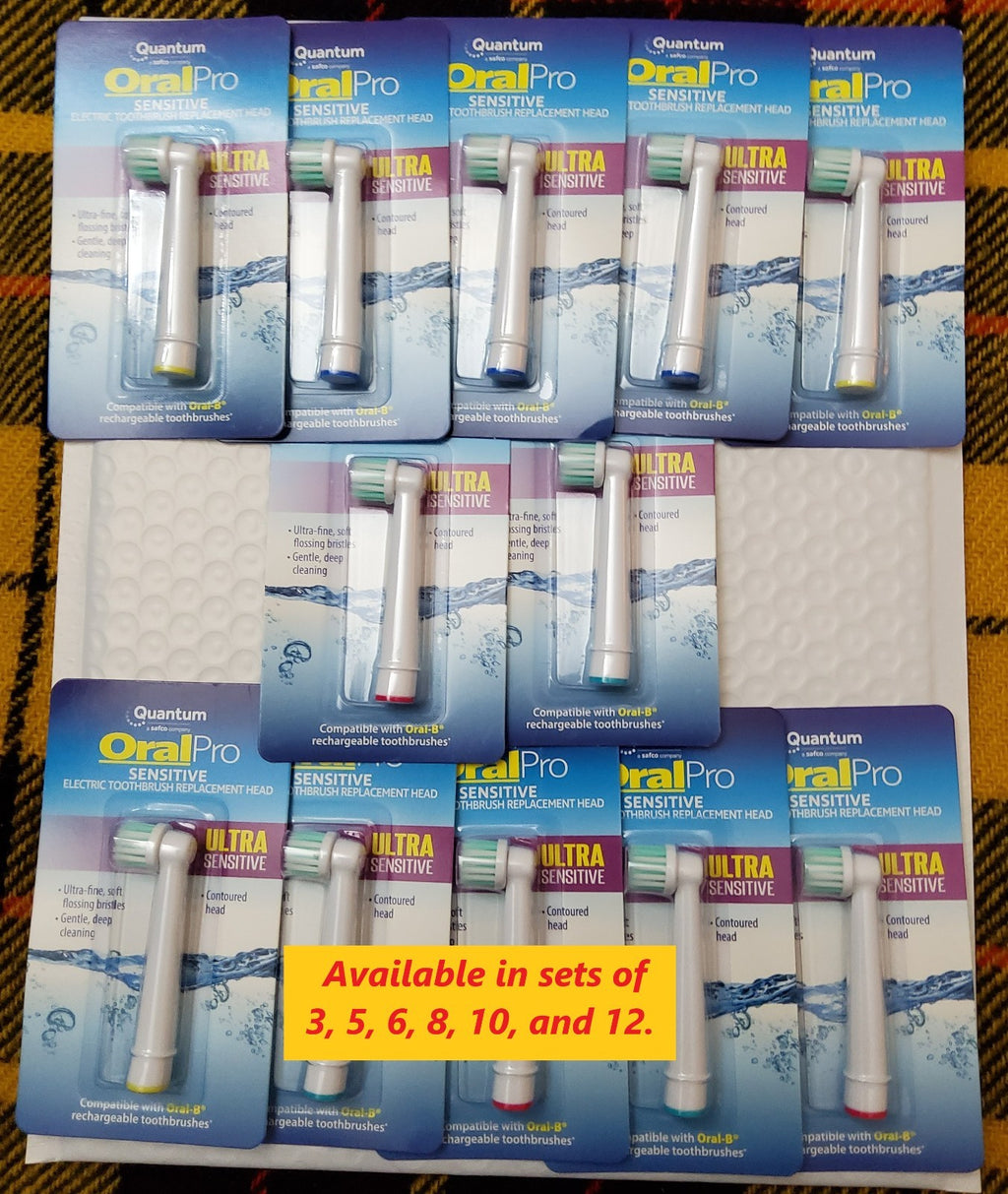 Ultra Soft Sensitive Gum Care Electric Toothbrush Replacement Head - 12 Pack