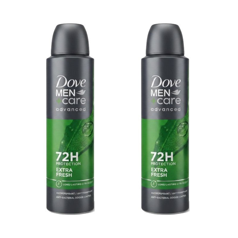 Men's Deodorant Spray 2 Pack - Extra Fresh 72HR Antiperspirant, Alcohol-Free