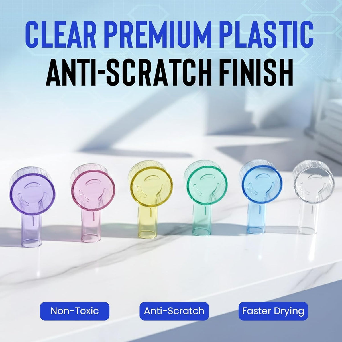 6-Pack Toothbrush Covers for Oral-B iO Electric Toothbrush Heads - Travel & Hygiene