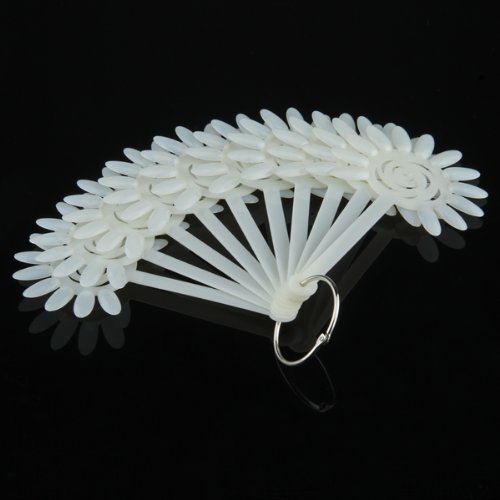 Nail Art Practice Tips Display Wheel with 120 Acrylic Nail Tips and Stand