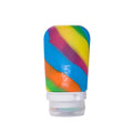 Refillable Silicone Travel Bottle with Locking Lid - Rainbow, 2.5 fl oz