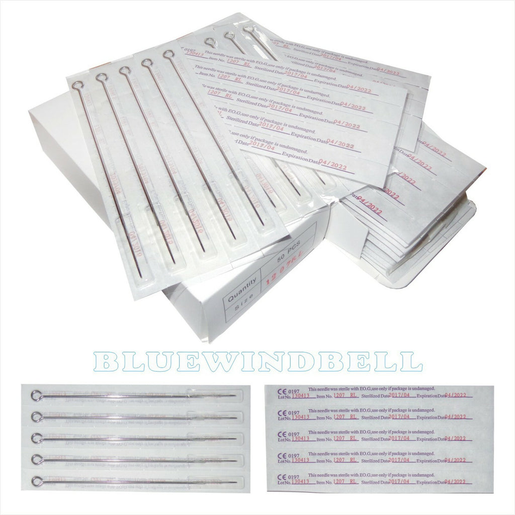 Disposable Tattoo Needles Set 100pcs – 1RL to 11RS, Sterile, Pre‑Sterilized