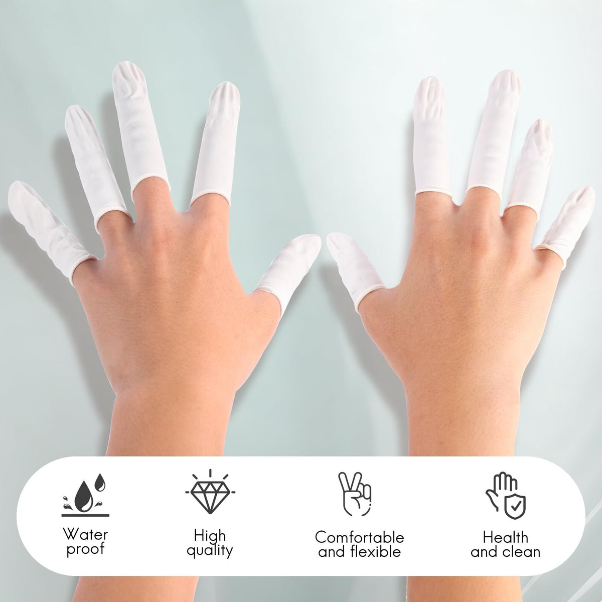 Disposable Latex Finger Cots - Pack of 210 for Protection & Crafting