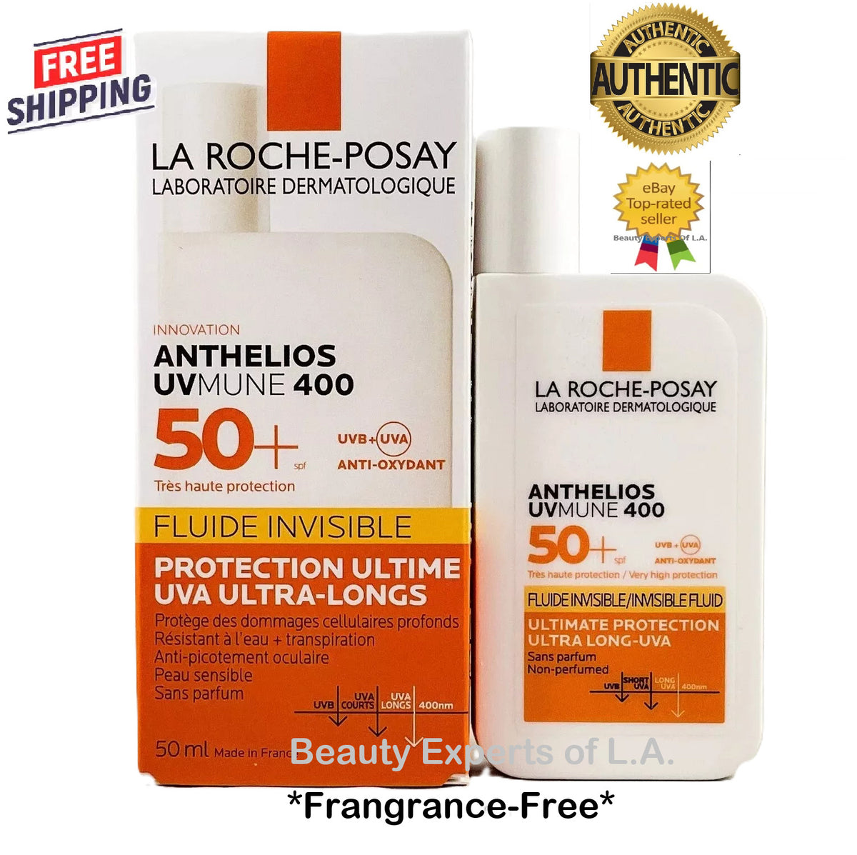 SPF50 Fragrance-Free Sunscreen Fluid SPF 50+ 50ml - UVA/UVB Protection