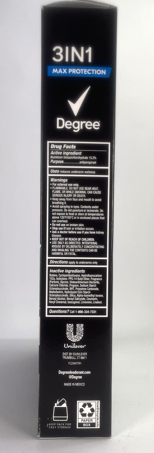 Men's 3-in-1 Antiperspirant Deodorant Spray - Max Protection, 4 Pack