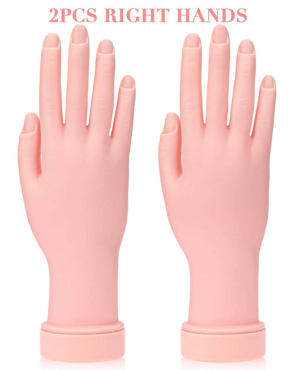 Practice Hand for Acrylic Nails - Flexible Mannequin Hand Set for Nail Art