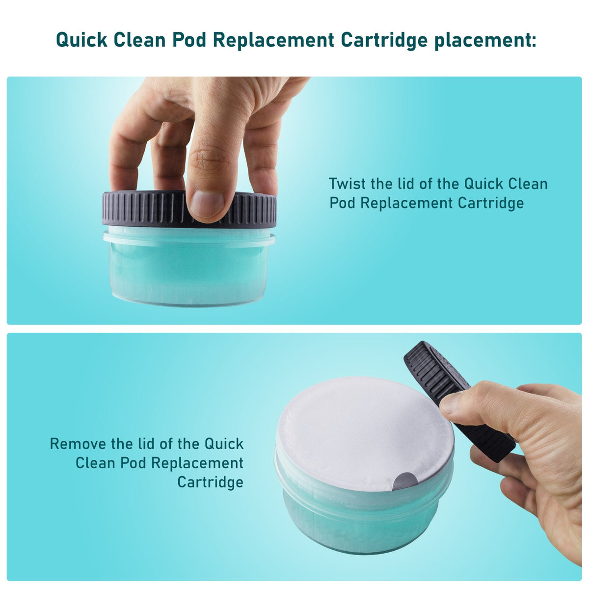 Quick Clean Pod Replacement Cartridge Pack for Philips Norelco Shavers
