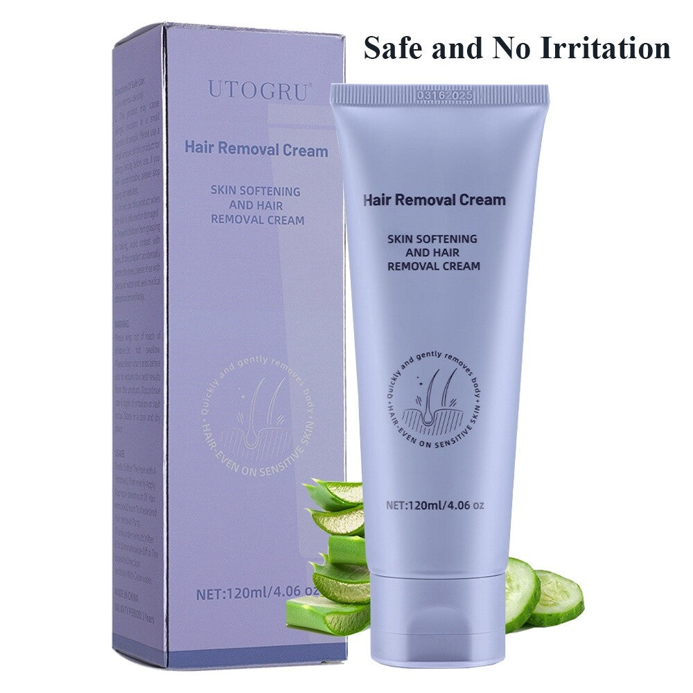 Painless Body Hair Removal Cream for Sensitive Skin - Multiple Quantities