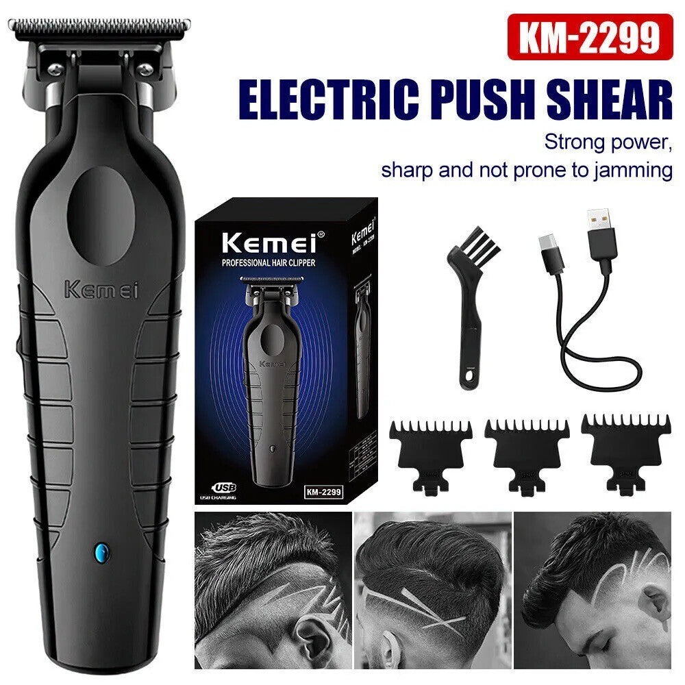 Cordless Hair Trimmer with Zero Gap Blade for Fades & Close Cuts