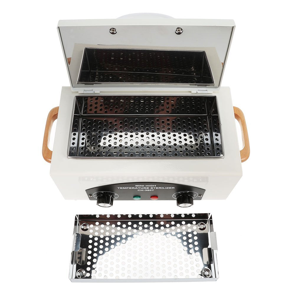 High Temperature Metal Tool Cleaning Box 110V 300W with Timer for Manicure Pedicure