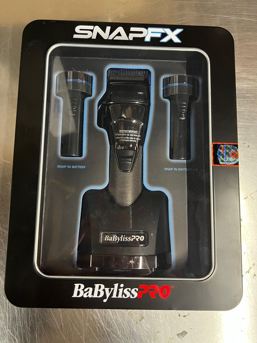Dual Battery Cordless Hair Clipper with 8 Guide Guards & Free Spray